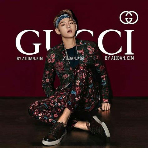 bts taehyung loved gucci|BTS v Gucci shirt.